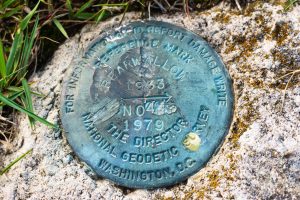 Summit Marker on Bearwallow Mountain