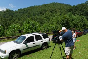 Eclipse Viewing at Santeetlah Gap on the Cherohala Skyway