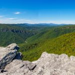 View from Hawksbill Mountain in early October