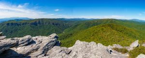 View from Hawksbill Mountain in early October