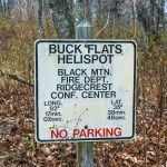 Buck Flats Helispot Sign