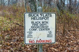 Buck Flats Helispot Sign