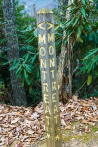 Montreat Trail Post in Rainbow Gap