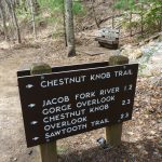 Start of the Chestnut Knob Trail