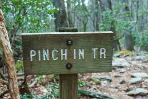 Sign at the Bottom of the Pinch-In Trail