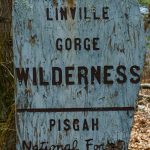 Old Linville Gorge Wilderness Sign