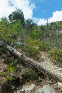 View Up to the Big Rock Outcrop on the Pinch-In Trail