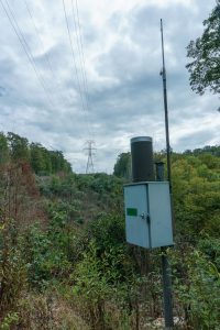 Weather Station along the Panthertown Valley Trail