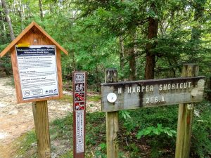 North Harper Shortcut Trail Sign