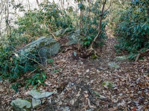 Rock Beside Rainbow Mountain Trail