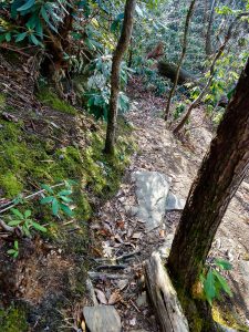 Steep Section of Rainbow Mountain Trail