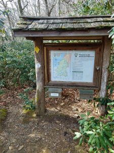 Sign Board at the Start of Stomping Knob Trail