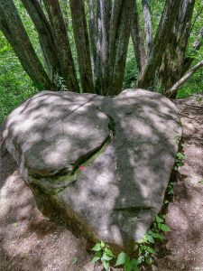 Heart Shaped Rock on the Flat Laurel Creek Trail