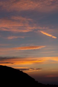 View Northwest After Sunset at the Craggy Dome Overlook