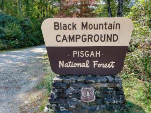 Black Mountain Campground Sign