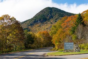 Mount Mitchell State Park Sign and Potato Knob