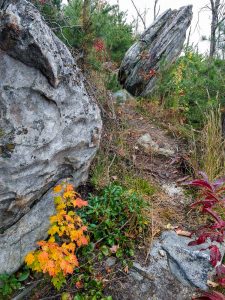 Rock Formations Beside the Mountains to Sea Trail