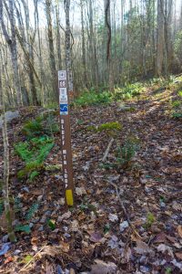 Sign at the Start of Bluff Mountain Loop Trail