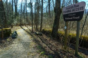 South Toe Fishing Access Sign