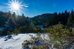 Mount Hardy in Snow