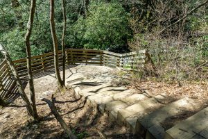 Steps to the Upper Overlook on the Glen Falls Trail