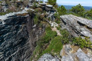 Mountains to Sea Trail in the Chimneys Area