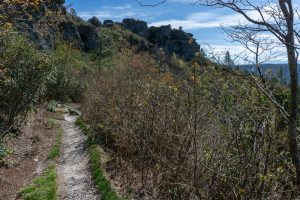 Mountains to Sea Trail in the Chimneys Area