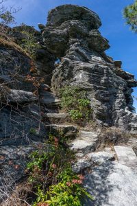 Mountains to Sea Trail Rock Climb