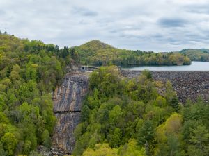 Onion Falls and Lake Glenville Dam