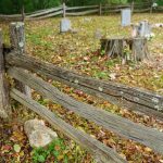 Fence and the Cumberland Knob Cemetery