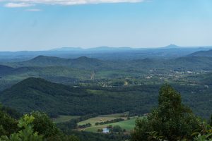 View of Pilot Mountain and Hanging Rock