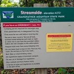 Sign for the Streamside Campsite on the Nuwati Trail