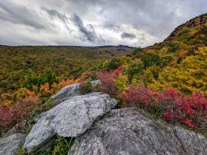 view of Calloway Peak from Storyteller's Rock