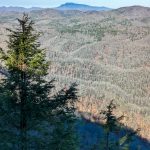 View of Grandfather Mountain from the Chestoa View Overlook