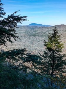 View of Grandfather Mountain from the Chestoa View Overlook