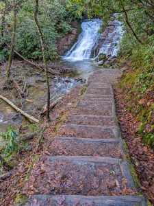Steps to Indian Creek Falls