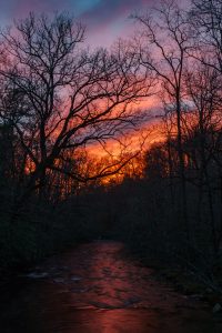 Sunset over Deep Creek