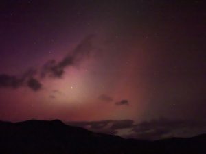 Aurora Borealis over Lane Pinnacle