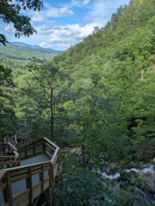 View from the Stairs along Catawba Falls